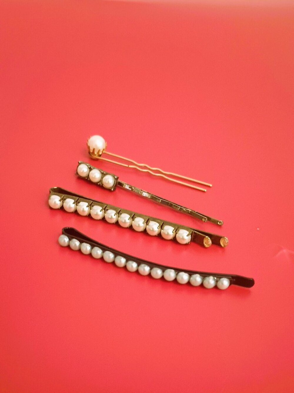 Pearl Hair Bobby Pins 4 Pcs Hair Accessories